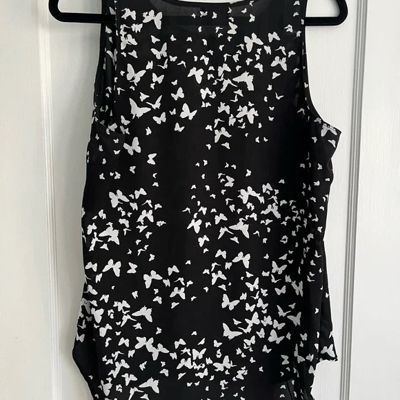 Van Heusen Black and White Sleeveless Tank Top - Picture 3 of 5